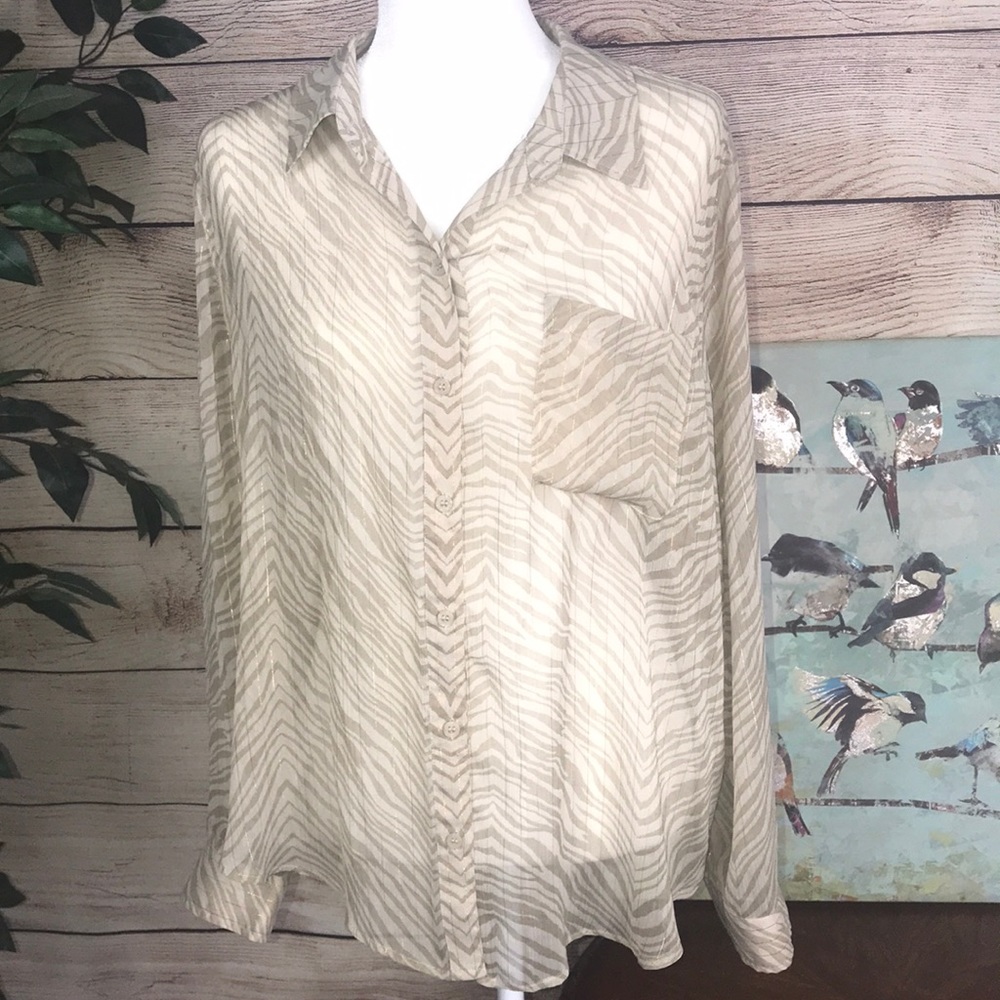 Chicos Women’s size 3 see through blouse.